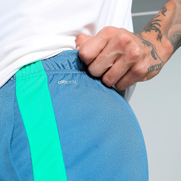 Neymar JR "BNA" Men's Football Shorts, Blue Horizon-Pelé Yellow, extralarge-IND